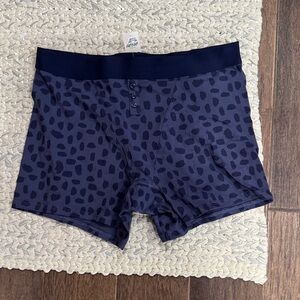 Aerie Navy Patterned Boxer Briefs